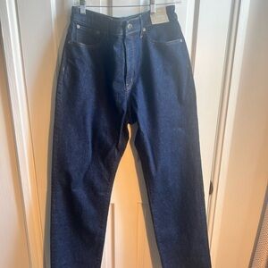 Madewell Deep Blue Straight Leg Jeans